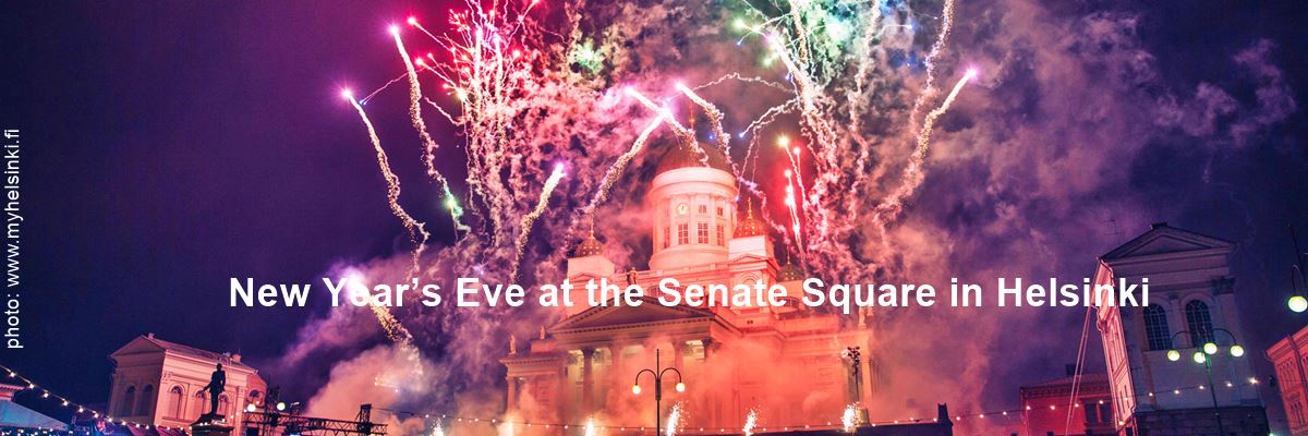 New Year Eve at the Senate Square in Helsinki
