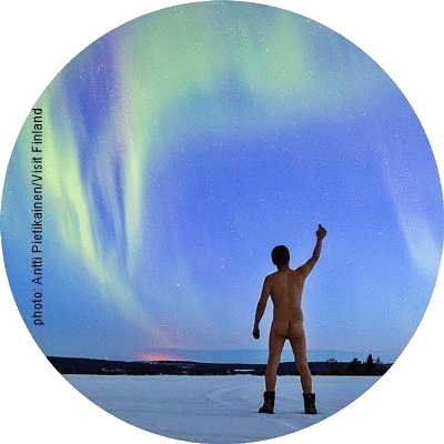 Northern lights in Finland